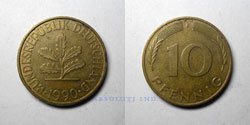 Alemania 10 Peniques 1990F