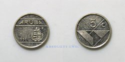 Aruba 5 centavos 1996
