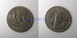 Barbados 25 centavos 1980