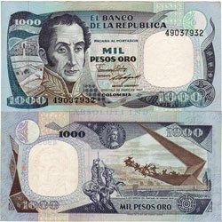 Colombia 1000 Pesos 1987