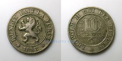 Belgica 10 centimos 1898