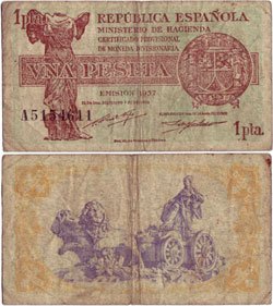 Espa&ntilde;a 1 Peseta 1937