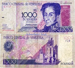 1000 Bol&iacute;vares 1998