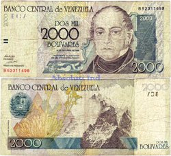 2000 Bol&iacute;vares 1998