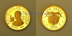 100 Pesos Oro 1968