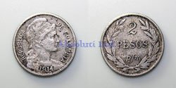 2 Pesos p/m 1914