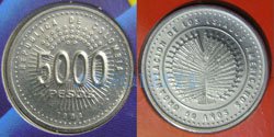 Colombia 5000 pesos 1998