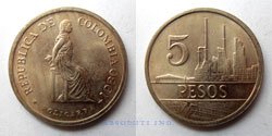 5 Pesos 1980