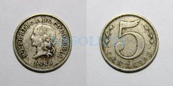 5 centavos 1888