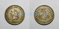 5 centavos 1888