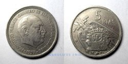 Espa&ntilde;a 5 Pesetas 1957
