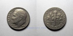 Estados Unidos 10 centavos 1966