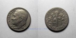 Estados Unidos 10 centavos 1975