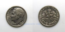 Estados Unidos 10 centavos 1982P