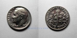 Estados Unidos 10 centavos 1985