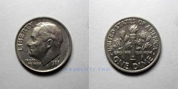 Estados Unidos 10 centavos 1988