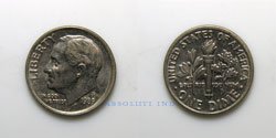 Estados Unidos 10 centavos 1998P