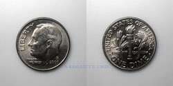 Estados Unidos 10 centavos 2000P