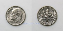 Estados Unidos 10 centavos 2000P
