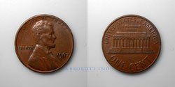 Estados Unidos 1 centavo 1967