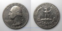 Estados Unidos 1/4 de Dolar 1965