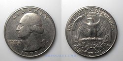 Estados Unidos 1/4 de Dolar 1977D