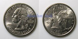 Estados Unidos 25 centavos 2001P