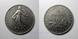 Francia 1 Franco 1977