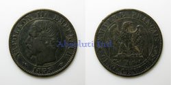 Francia 5 centimos 1855