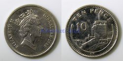Gibraltar 10 Pence 1988