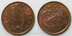 Irlanda 2 Peniques 1982