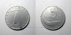 Italia 5 Liras 1955