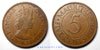 Mauricius 5 centavos de rupia 1978