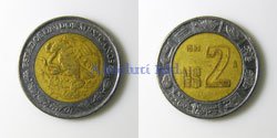 Mexico 2 Pesos 1999