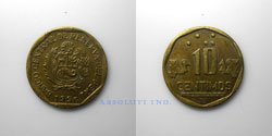 Per&uacute; 10 centimos 1996