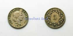 Suiza 5 Rappen 1913