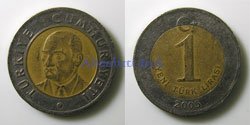 Turkia 1 Lira 2005