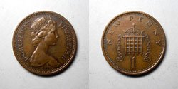 Inglaterra 1 New Penny 1977